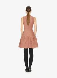 Sleeveless wool blend double-breasted dress - Sahara