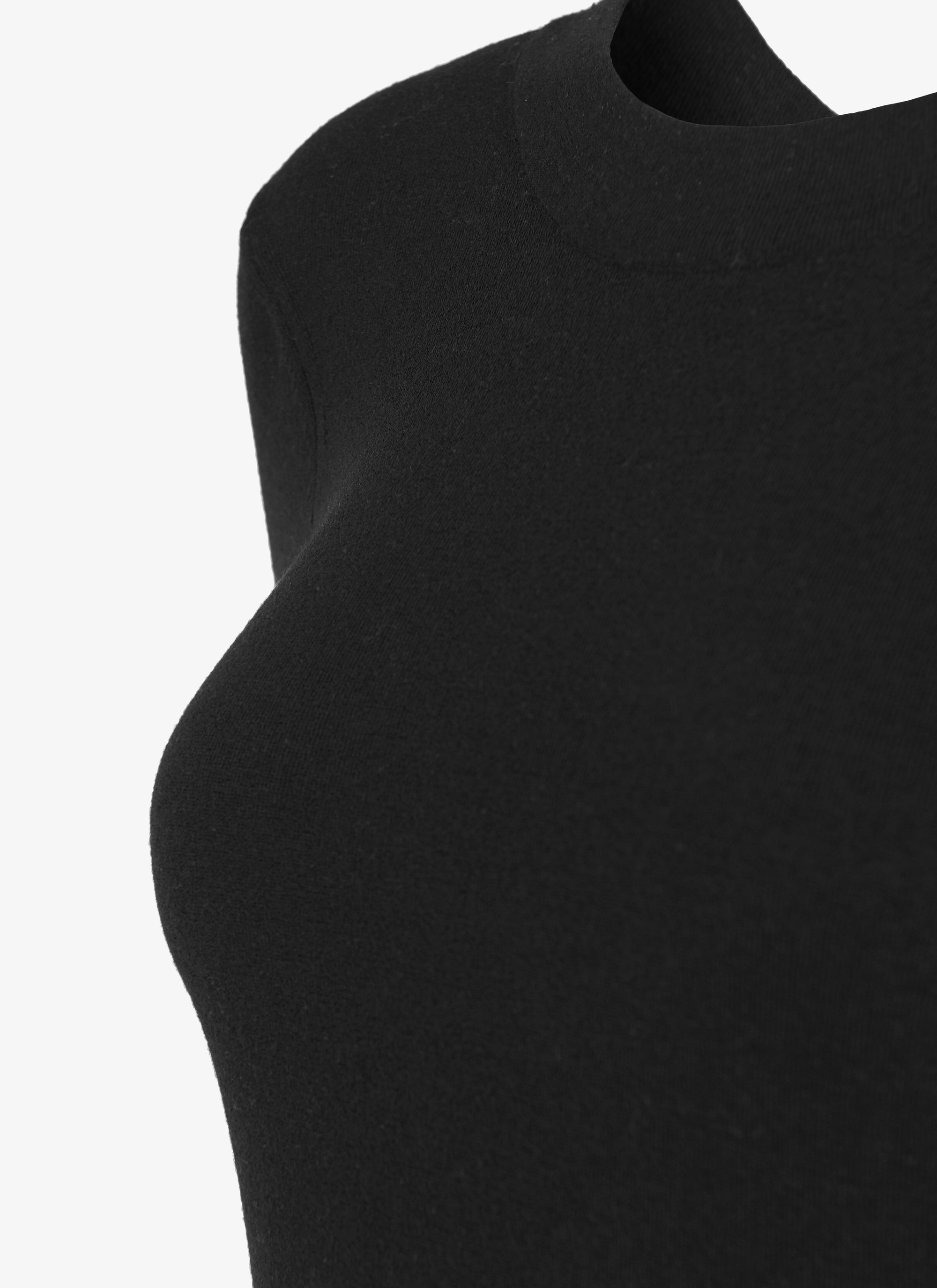 Wool boat-neck v-neck bodysuit - Navy
