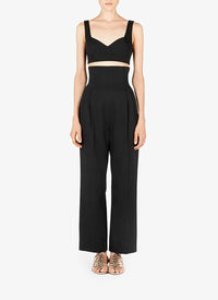 Strapless crop top - Black intense