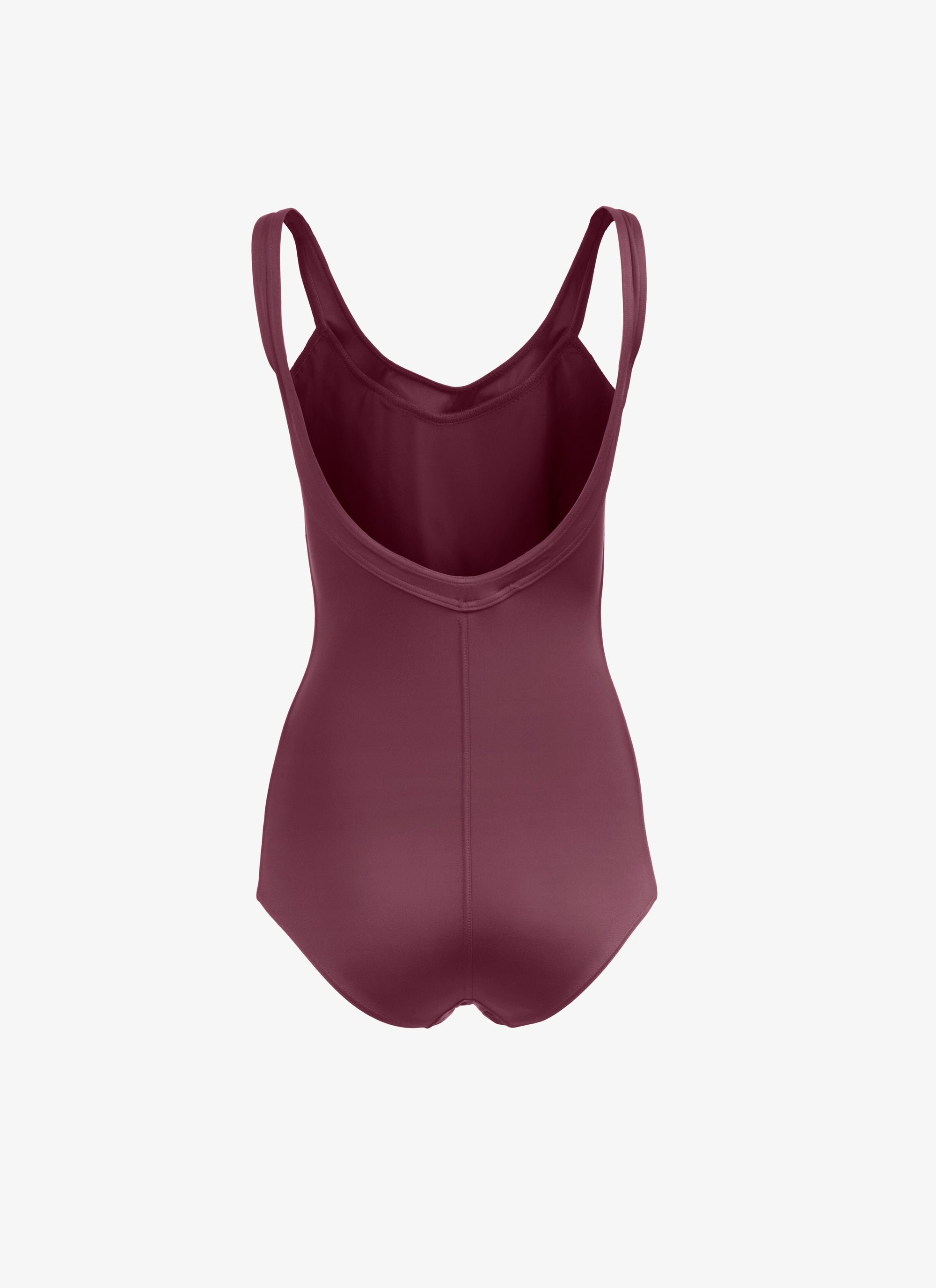 One-piece swimming costume with scoop neckline - Violet