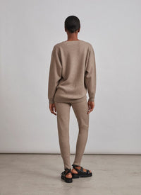 Pantalon en cachemire - Gris chiné