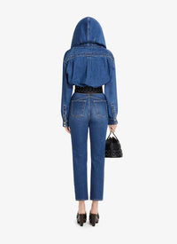 Jean à taille haute - Bleu Jeans