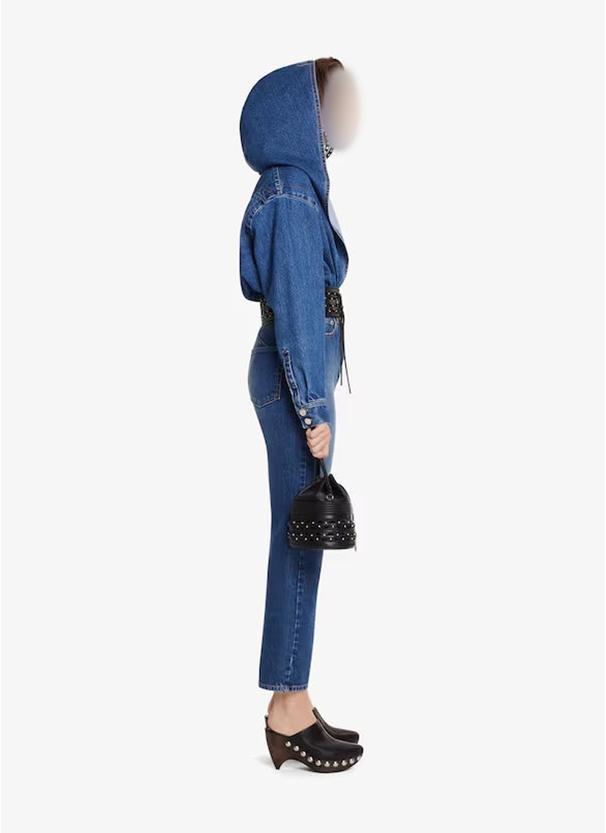 Jean à taille haute - Bleu Jeans