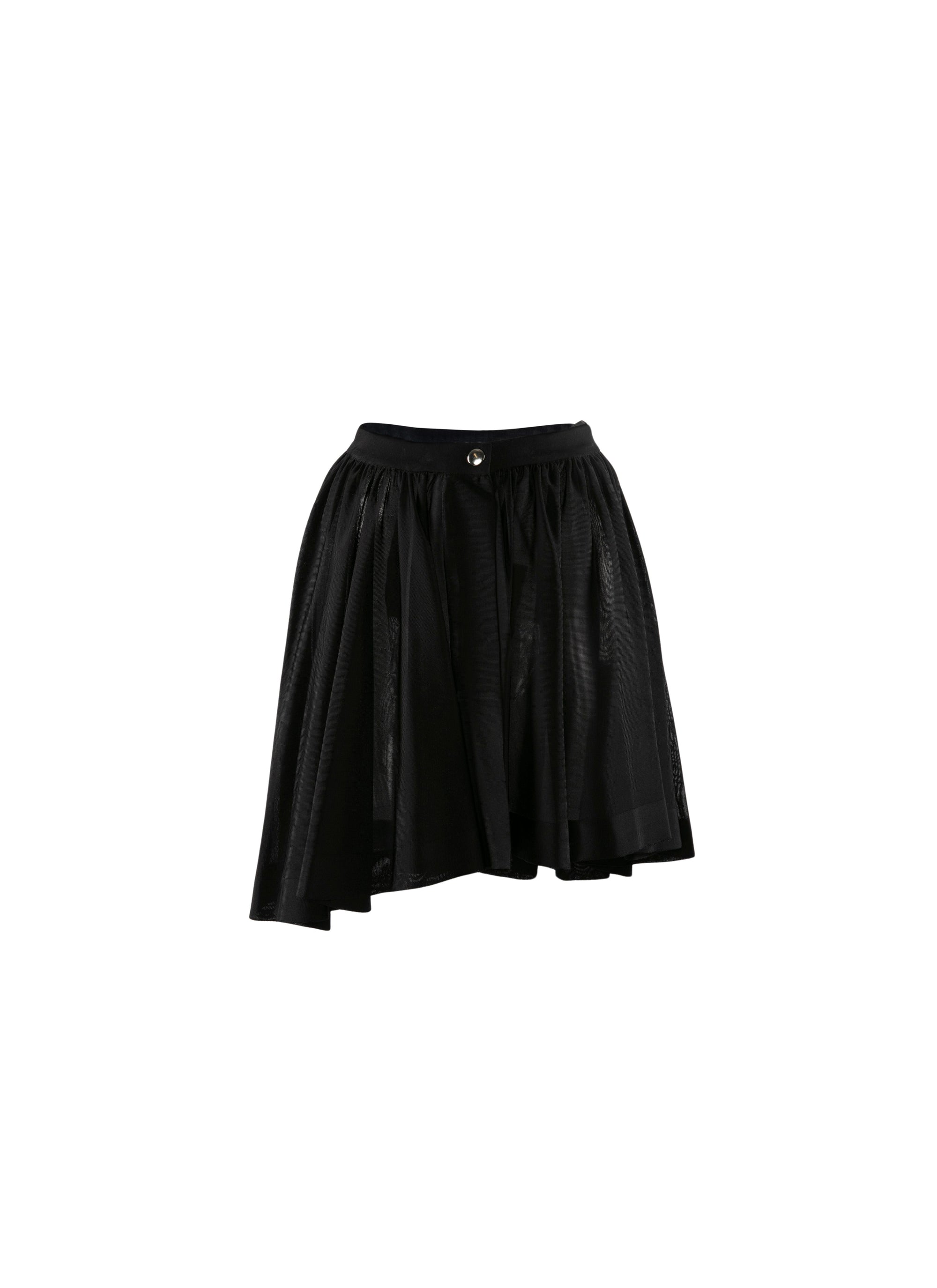 Jupe asymétrique courte - Noir