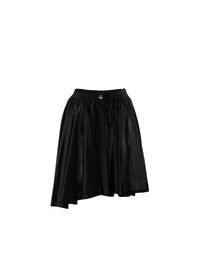 Short asymmetrical skirt - Black