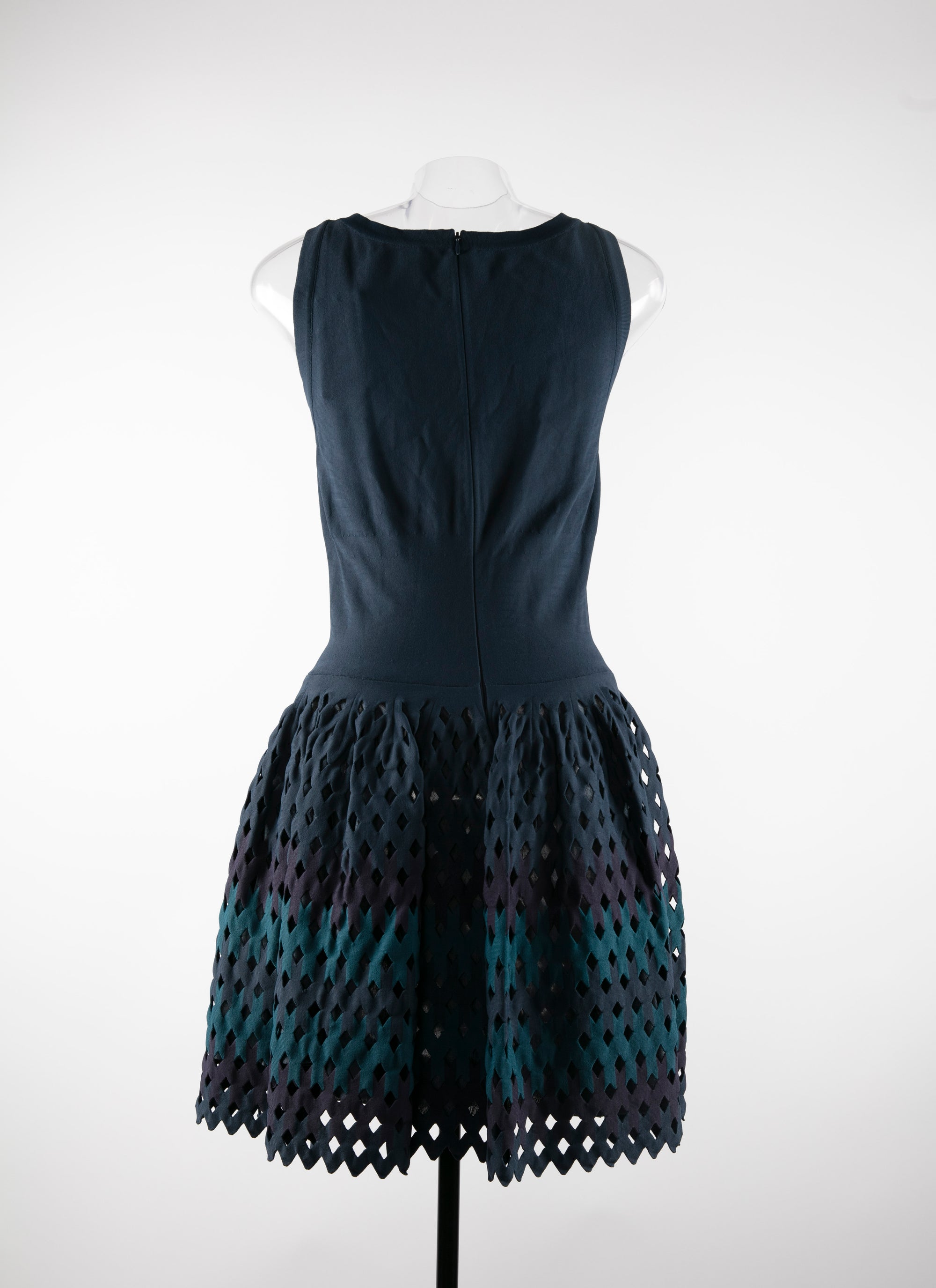 Robe avec jupe évasée en tulle - Bleu de Prusse & Nr