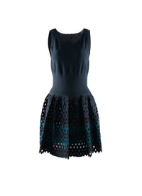 Robe avec jupe évasée en tulle - Bleu de Prusse & Nr