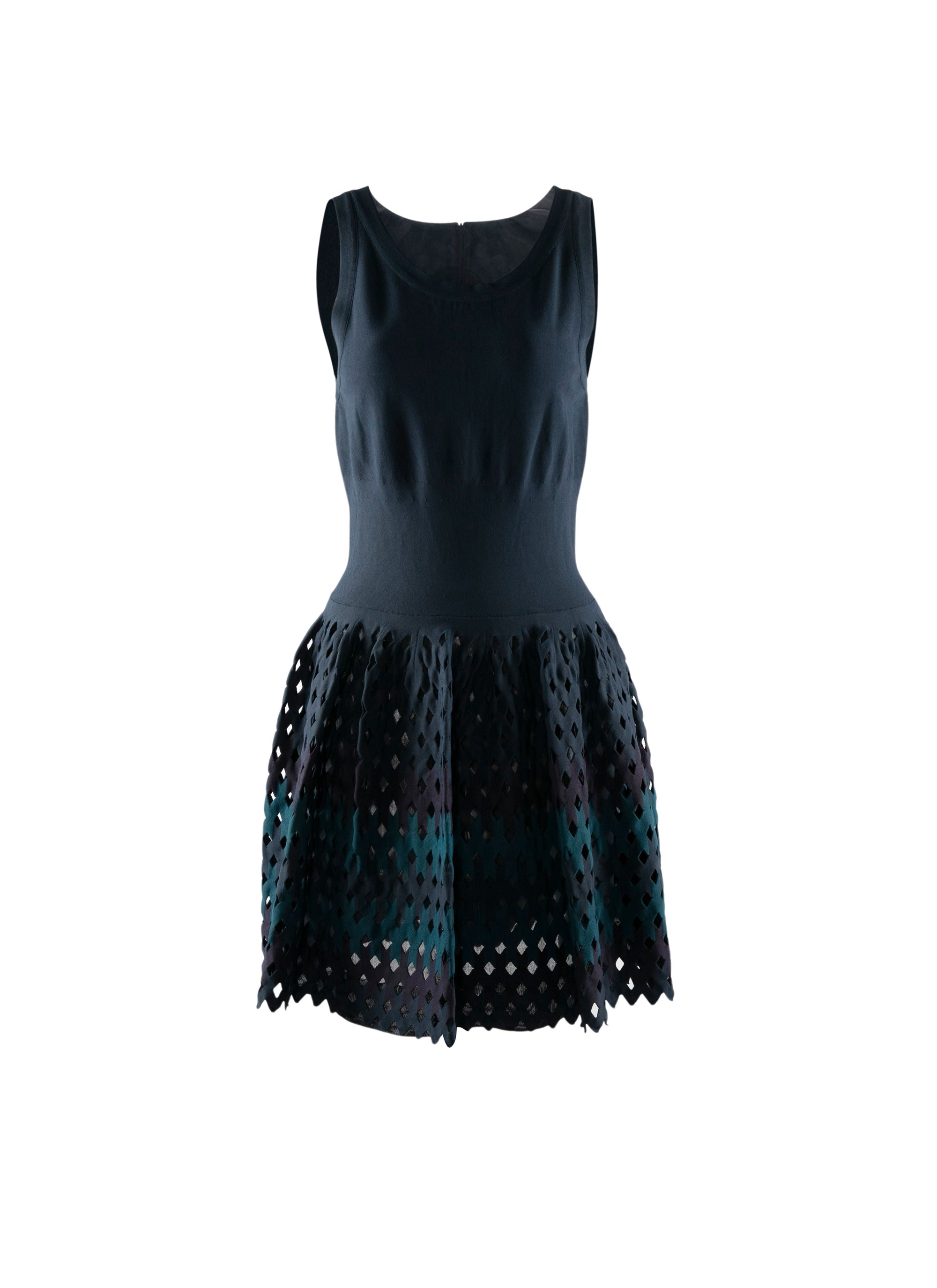 Robe avec jupe évasée en tulle - Bleu de Prusse & Nr