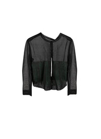 Silk cardigan - Frost Black