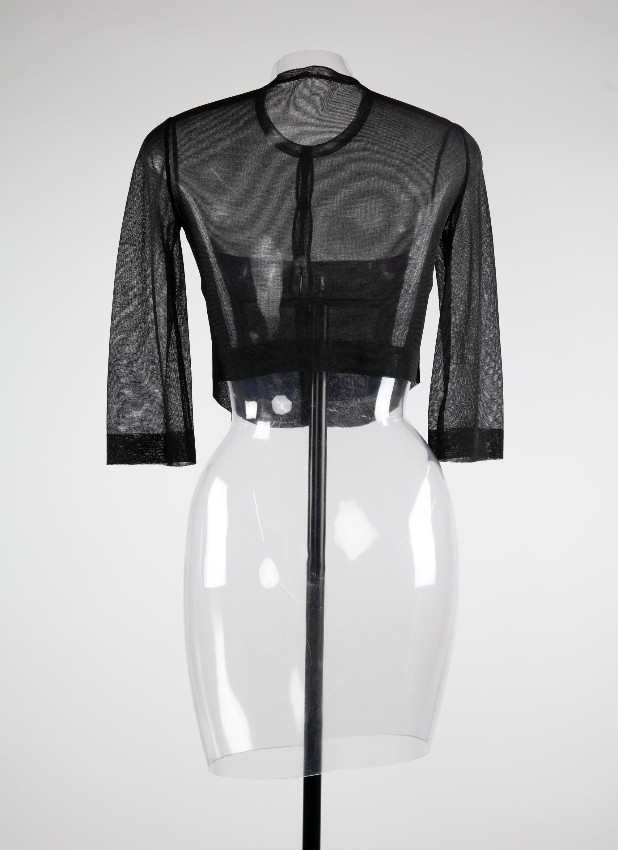 Silk cardigan - Frost Black