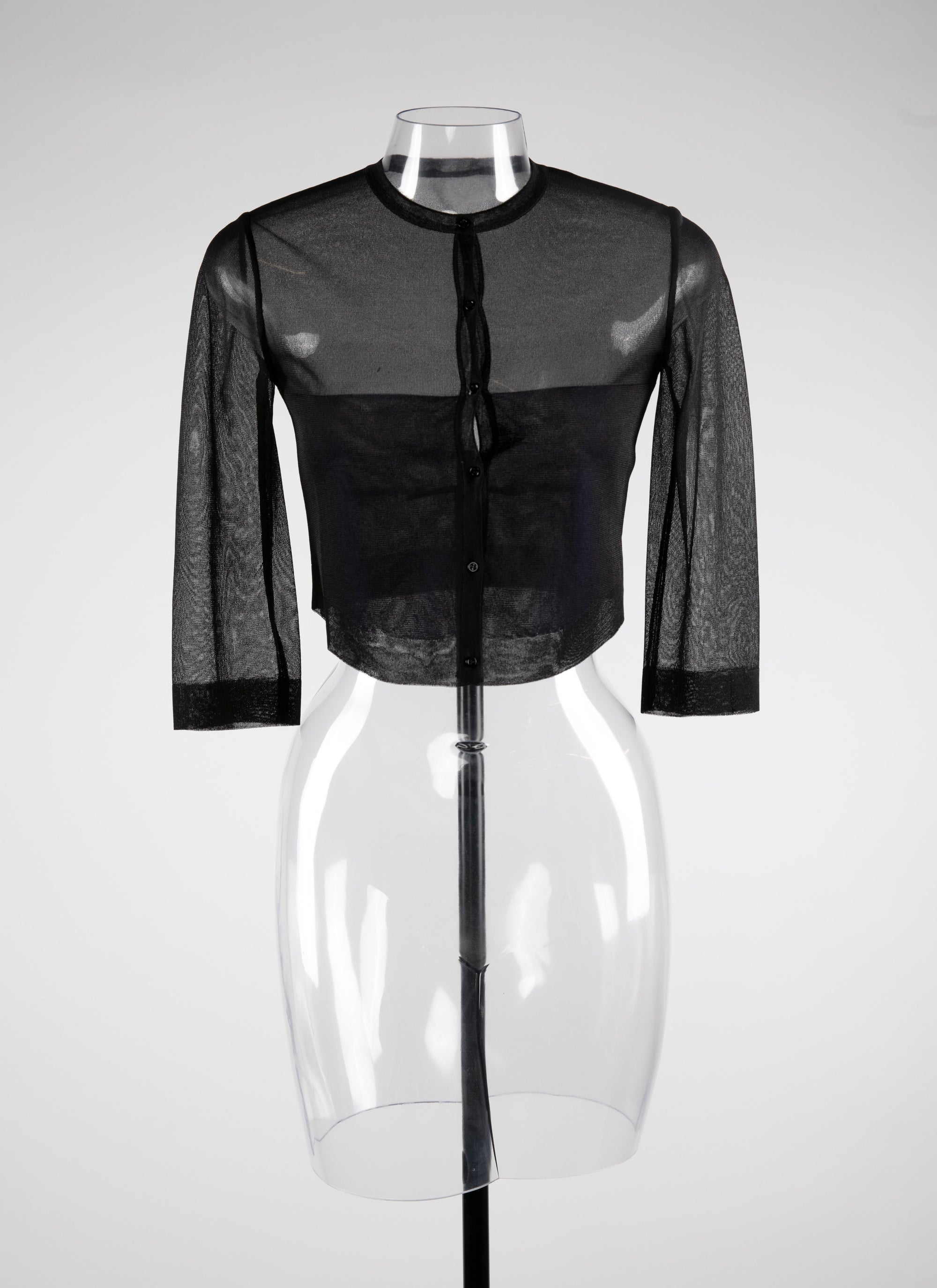 Silk cardigan - Frost Black