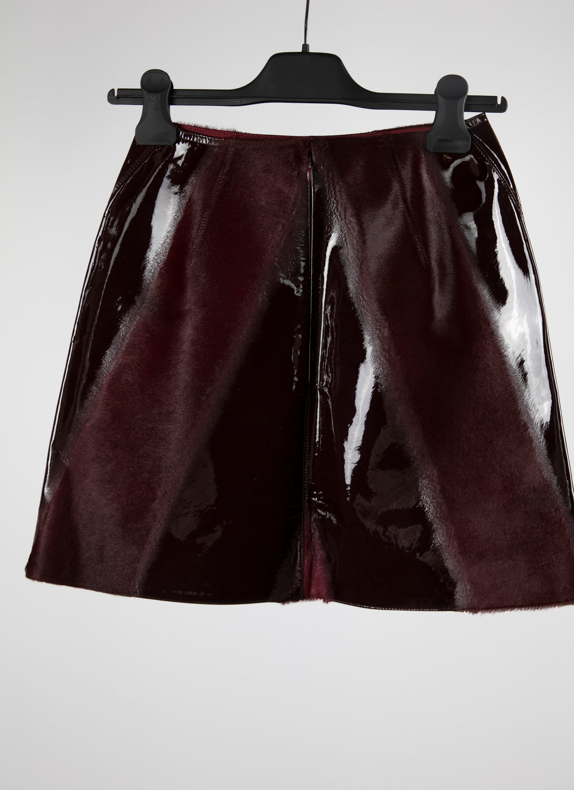 Plain leather mini pencil skirt - Grenadine