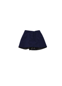 Jupe-short unie - Saphir