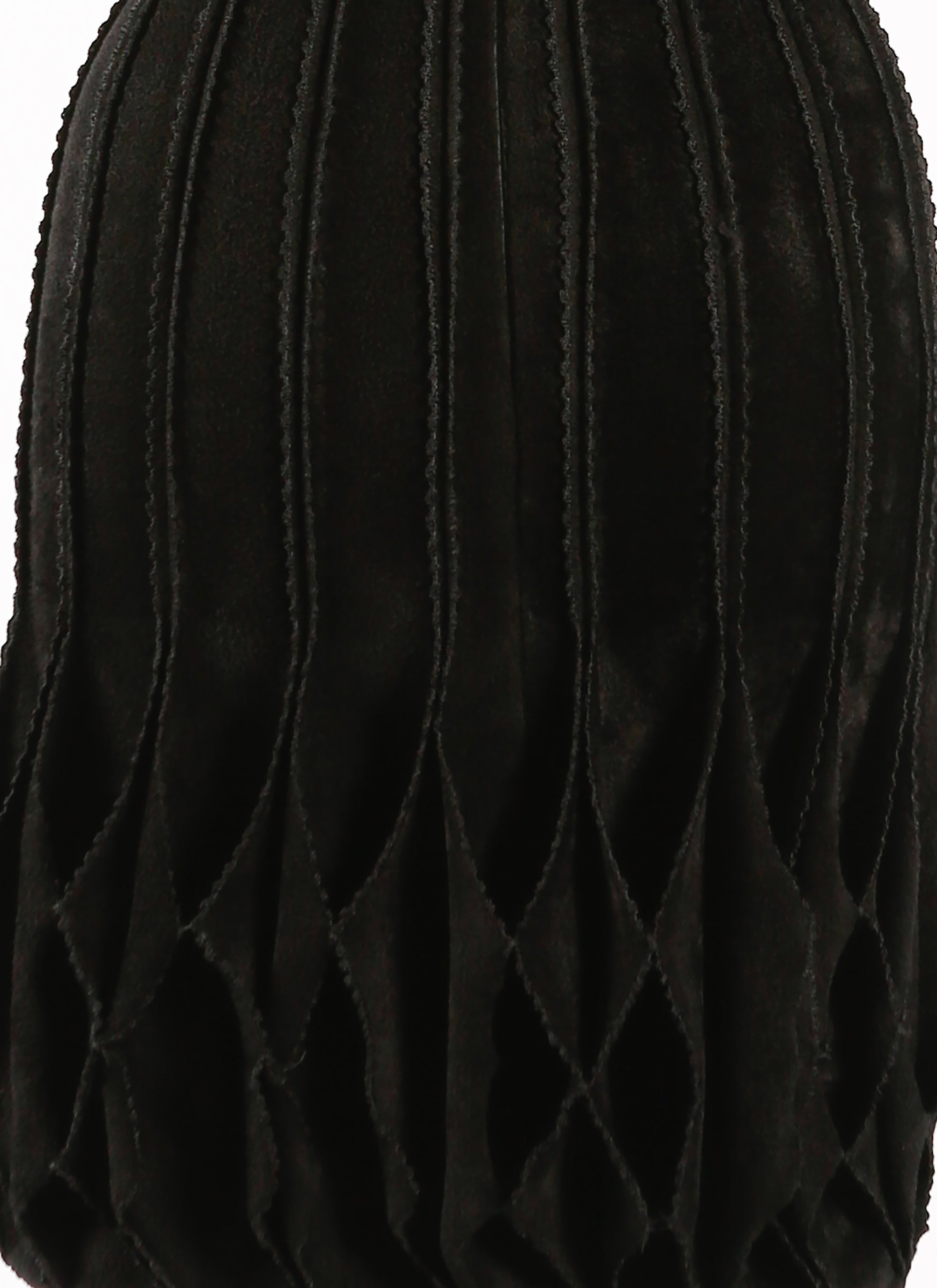 Sleeveless straight dress Lampion - Black intense