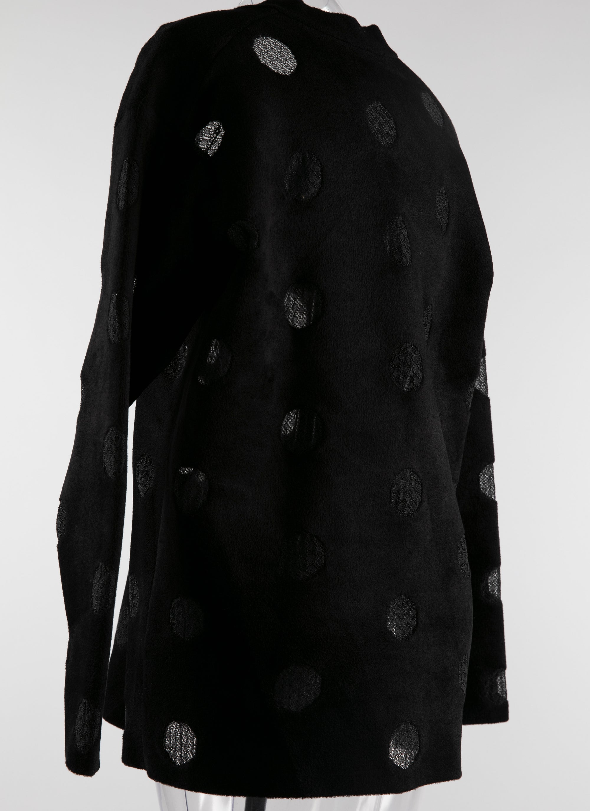 Jumper with geometric motifs - Black intense
