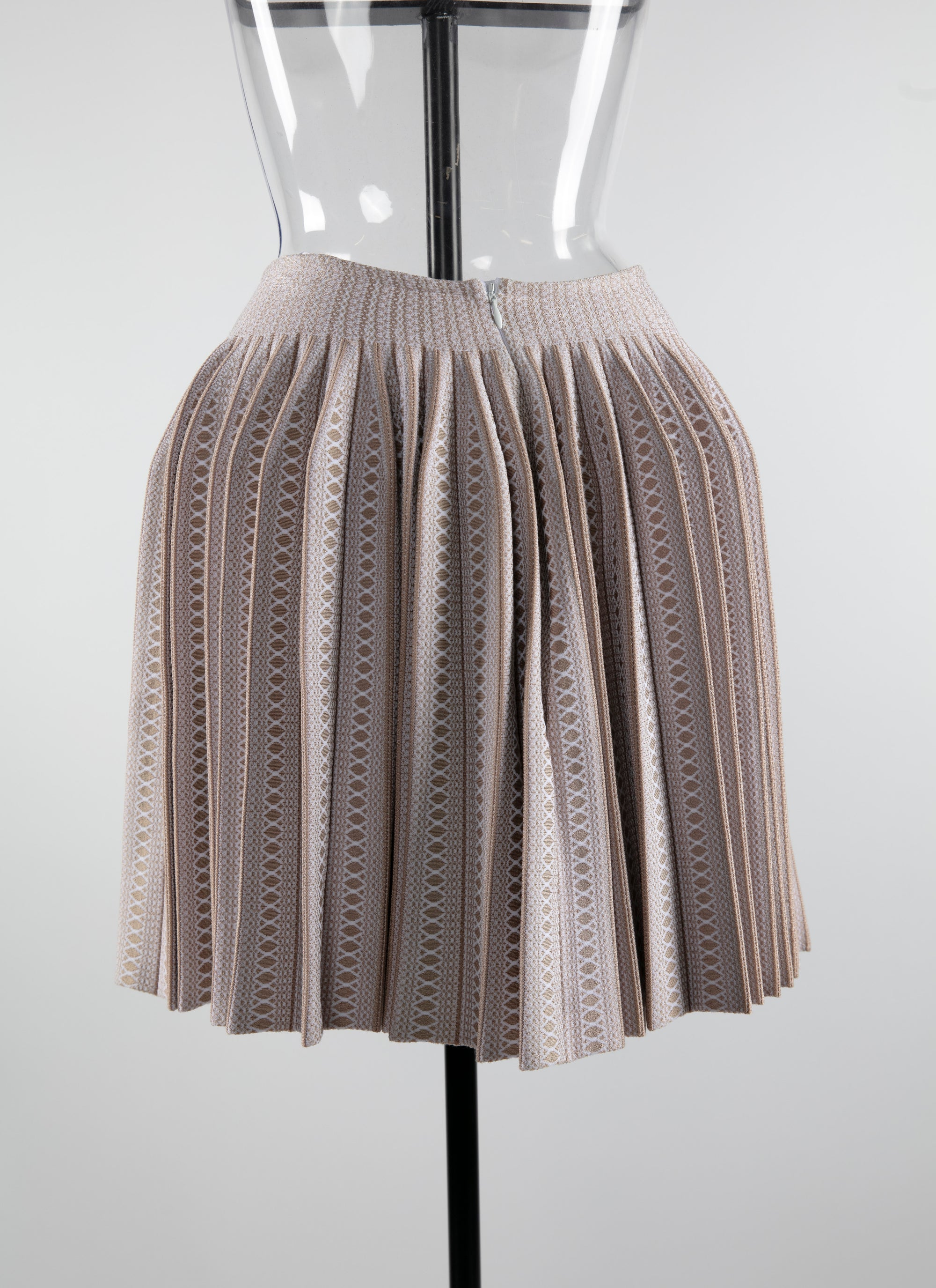 Jupe plisse - Cristal Beige
