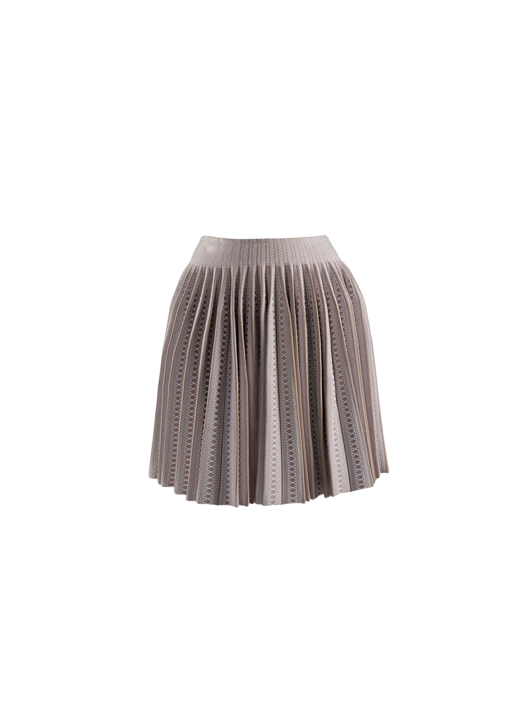 Jupe plisse - Cristal Beige