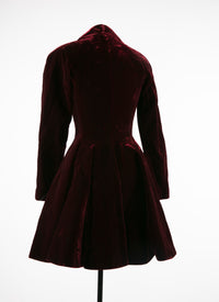 Manteau à manches longues - Rouge & Nude