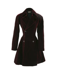 Manteau à manches longues - Rouge & Nude