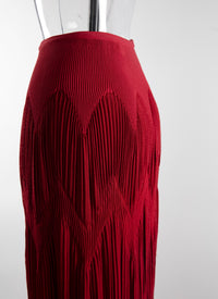 Long fitted skirt with gathers - Carmine