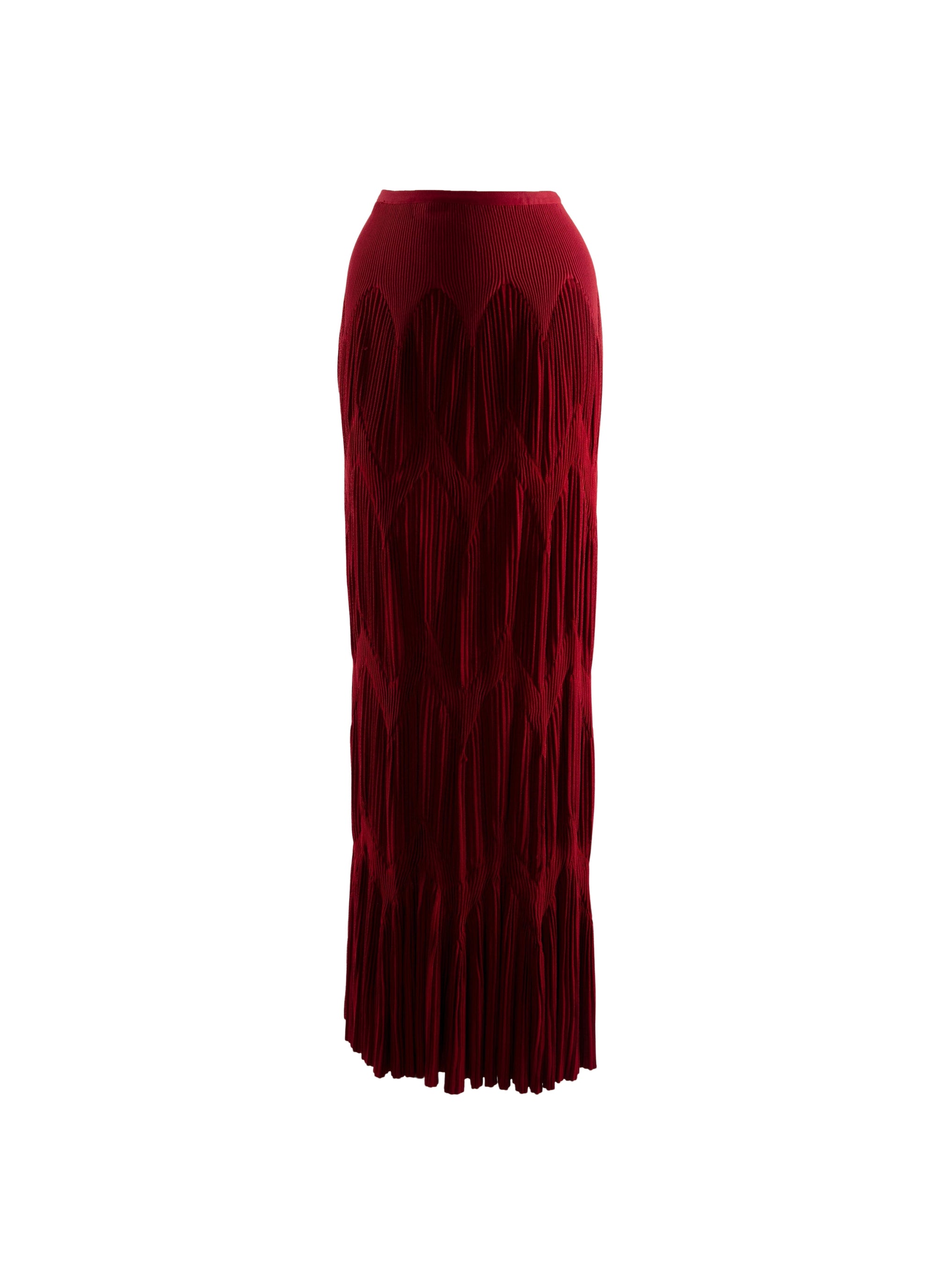 Long fitted skirt with gathers - Carmine