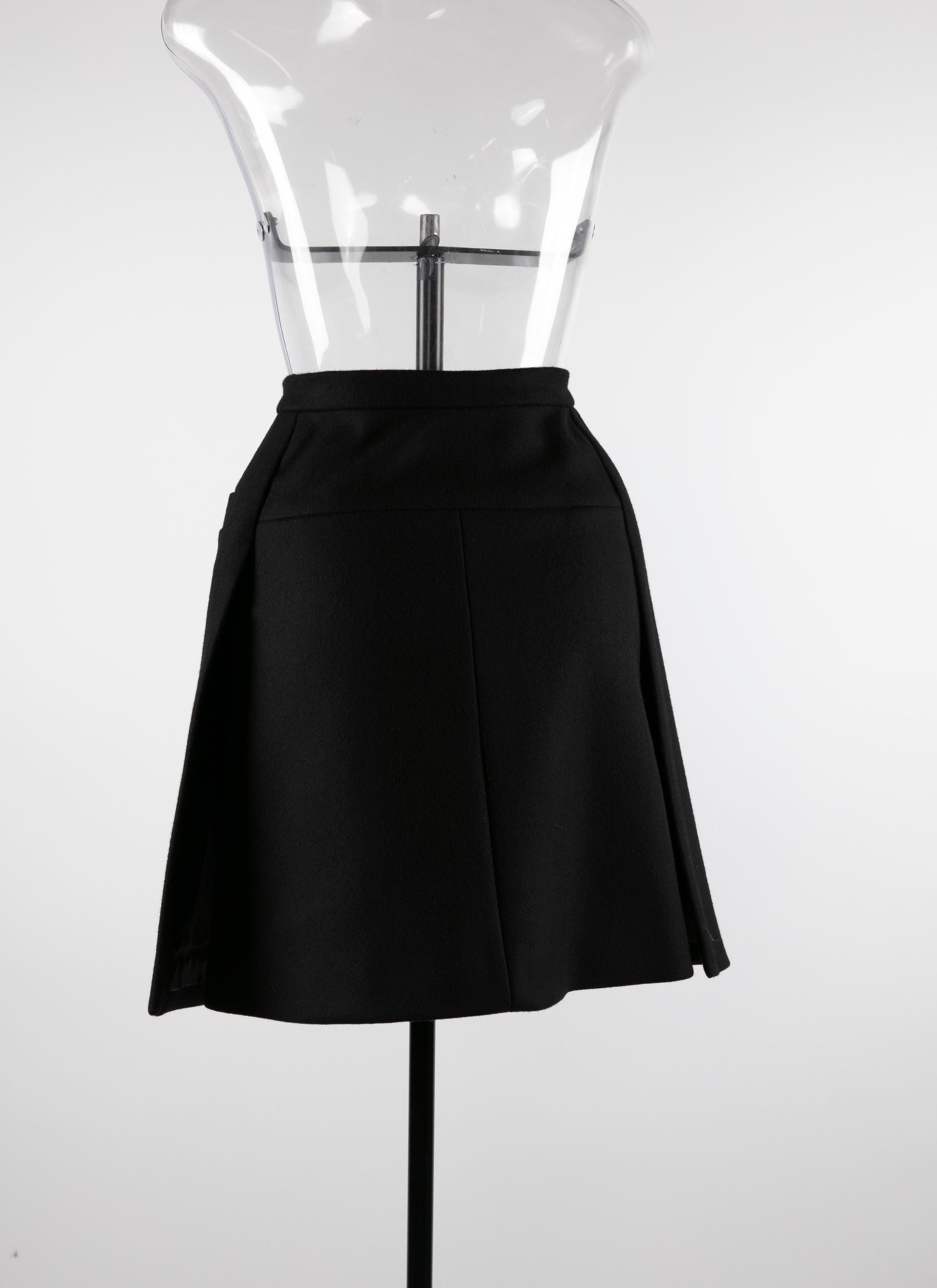 Cashmere skirt - Black intense