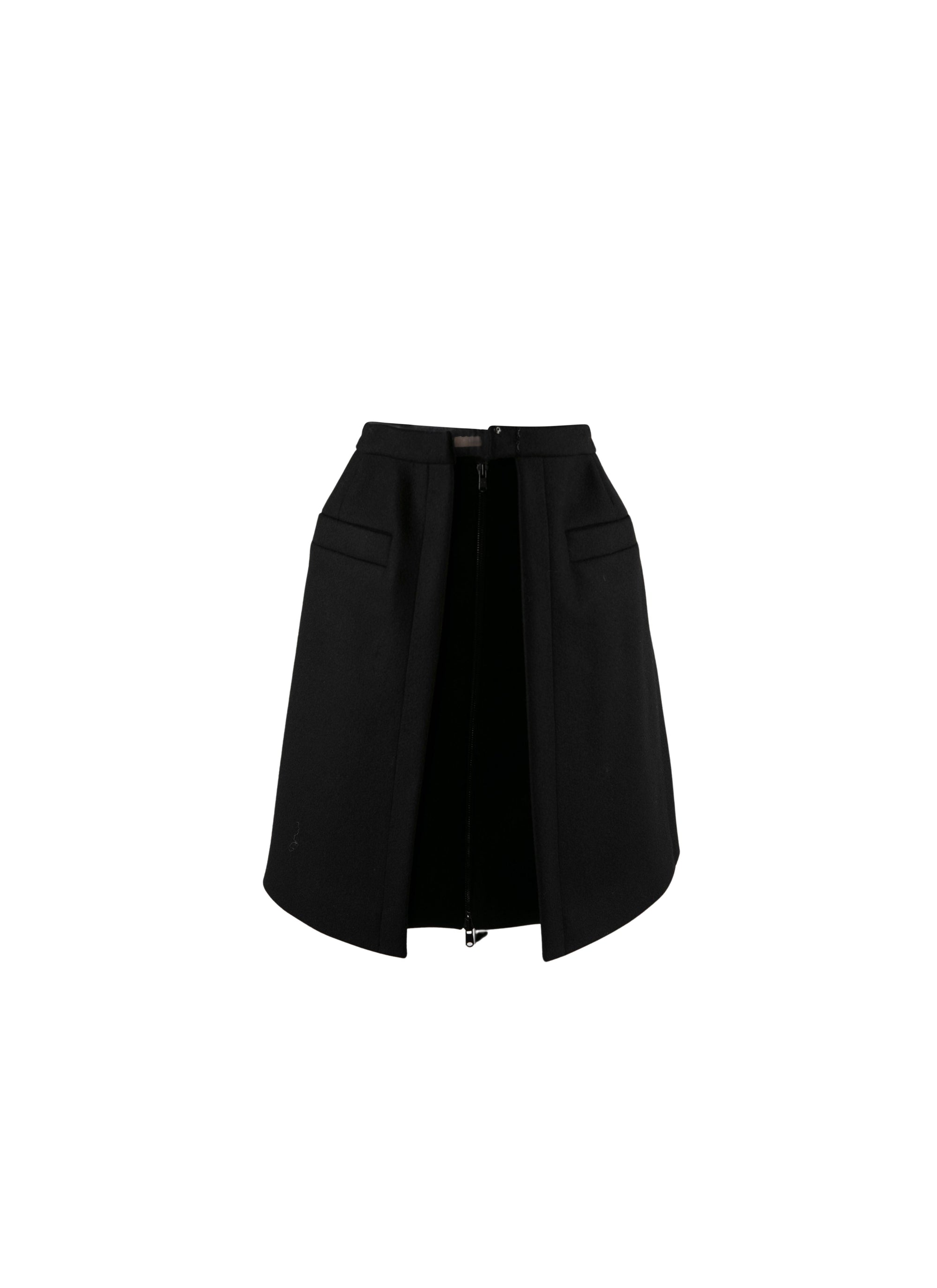 Cashmere skirt - Black intense