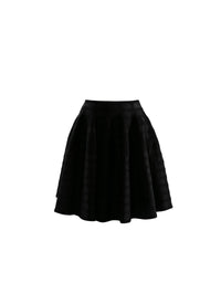 Geometric crinoline skirt - Black & Black