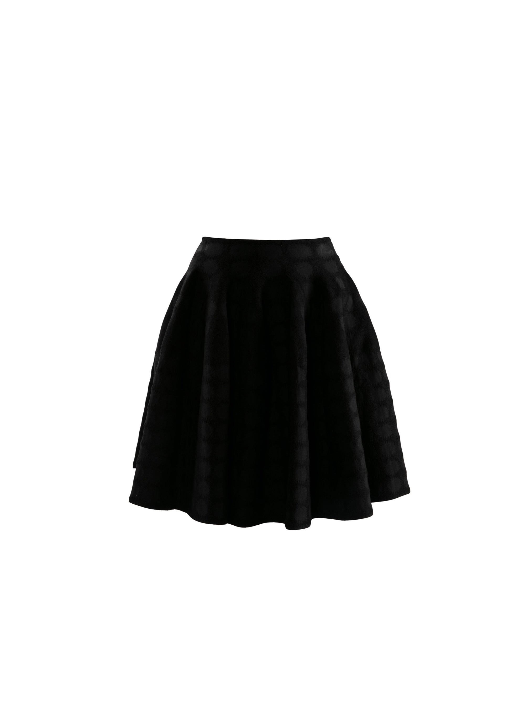 Geometric crinoline skirt - Black & Black