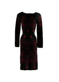 Fitted dress with lace - Black & Ruby
