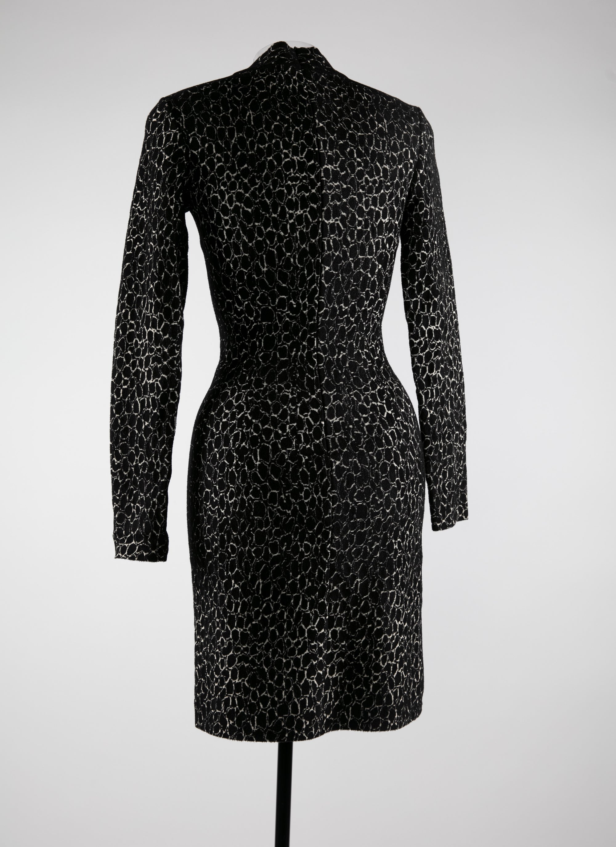 Printed short dress - Black & White Break