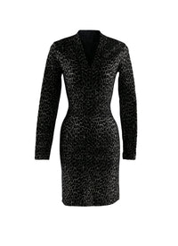 Printed short dress - Black & White Break