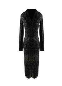 Printed mid-length dress - Black & White Break