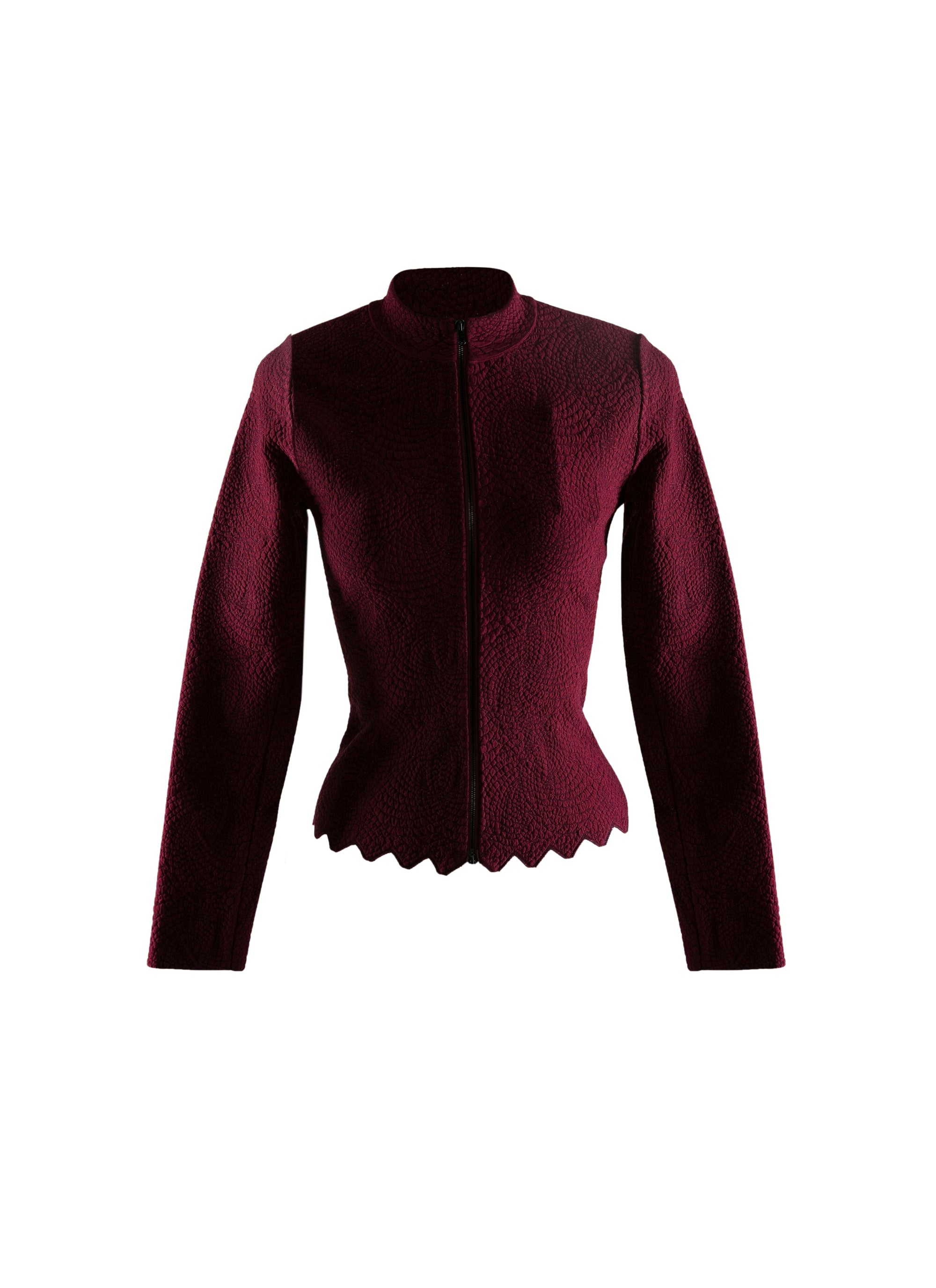 Slim-fit cardigan with zip fastening - Grenadine
