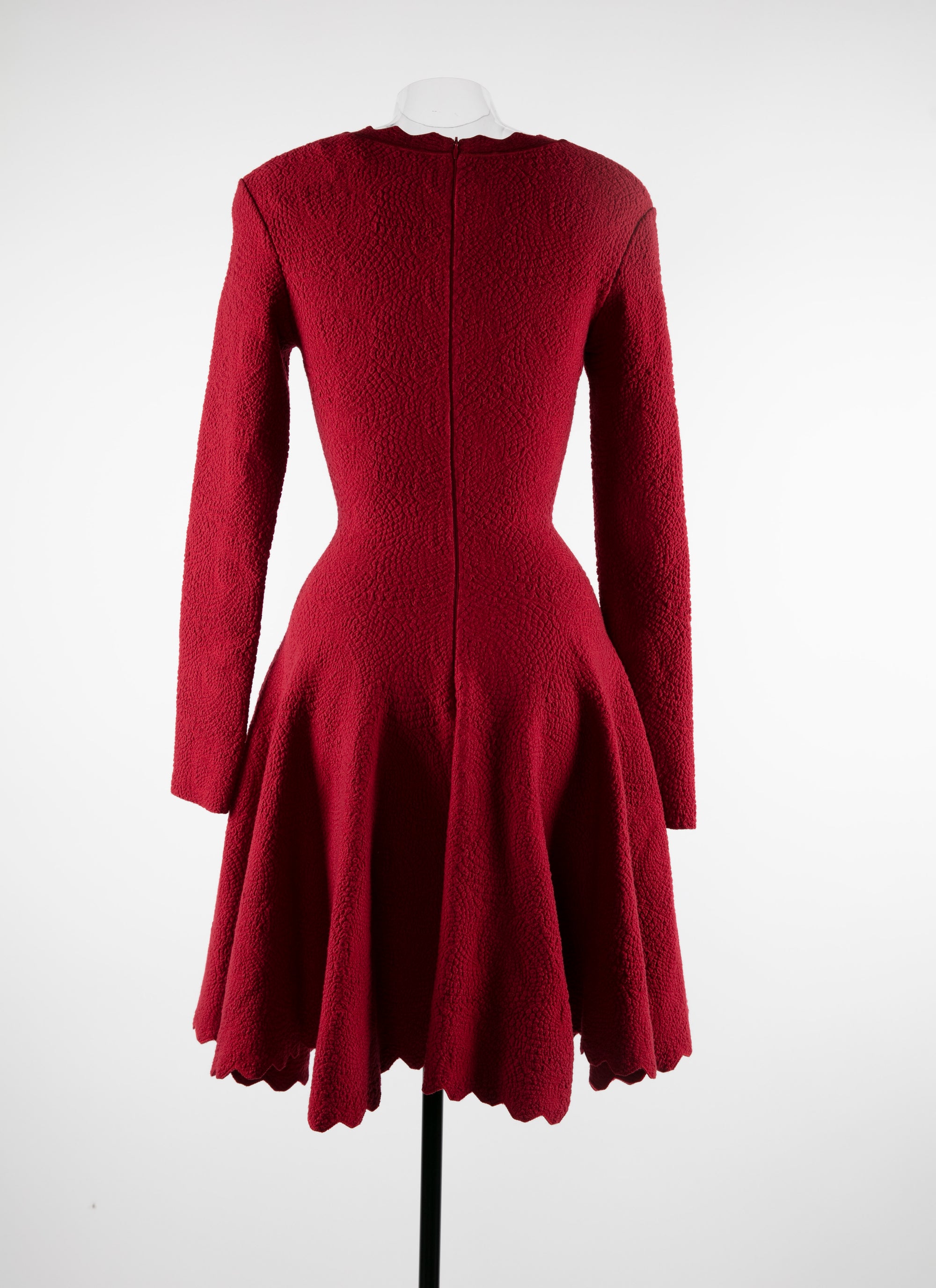 Elegant contrast short dress - Scarlet