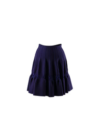 Wool skirt with embossed detail - Indigo & Copper