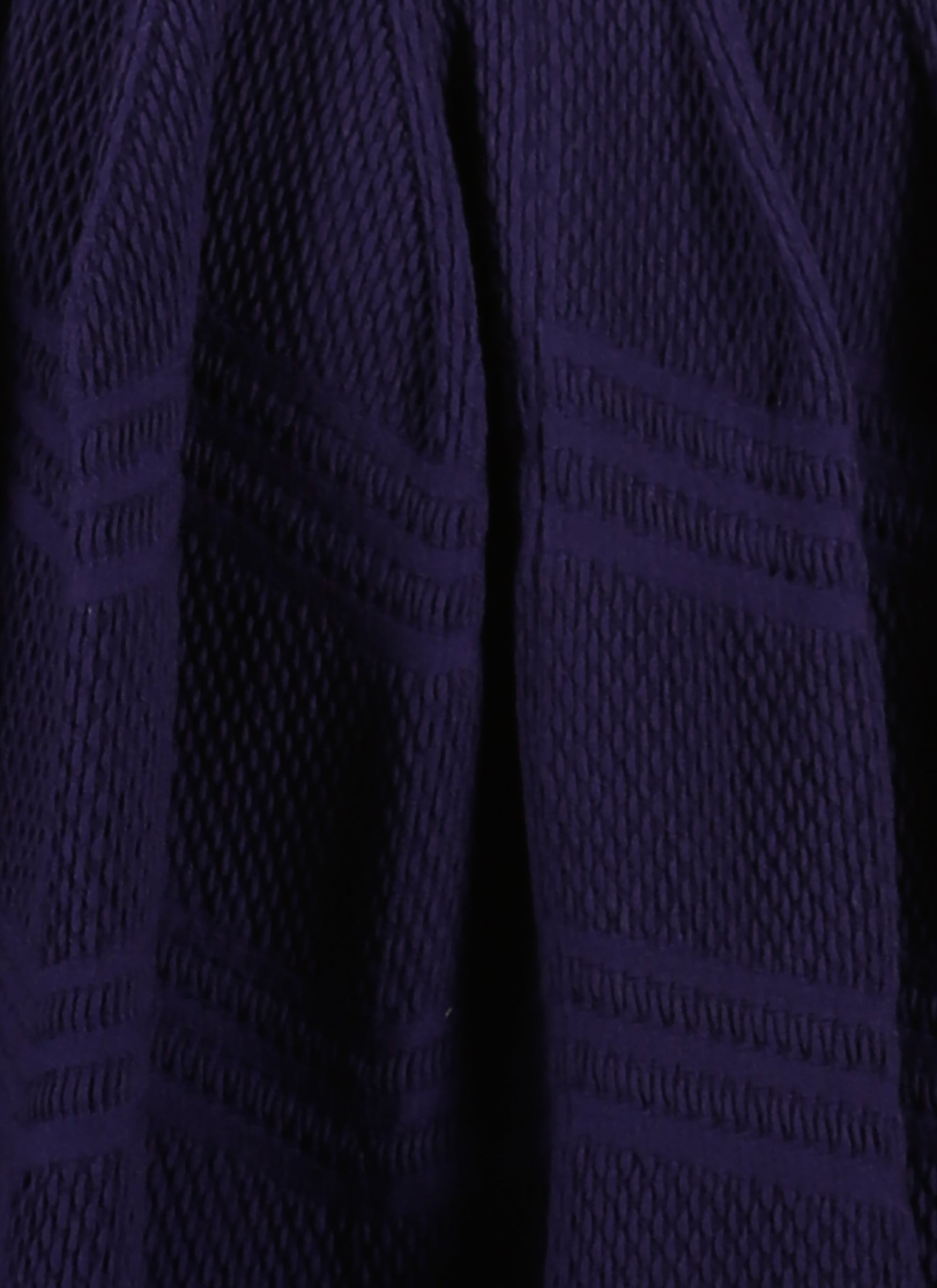 Short wool piqué skirt - Indigo