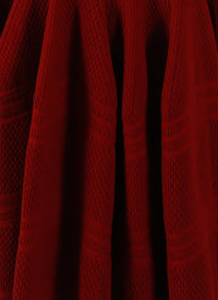 Fitted quilted wool skirt - Mahogany