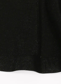 Raffia skirt - Black intense