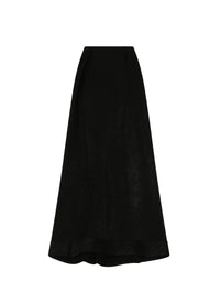 Raffia skirt - Intense Black