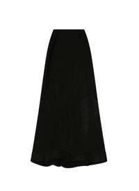 Raffia skirt - Black intense