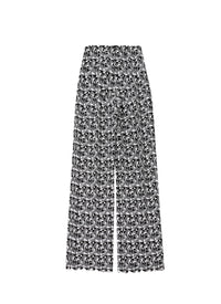 Archipel wide-leg trousers - Black & White