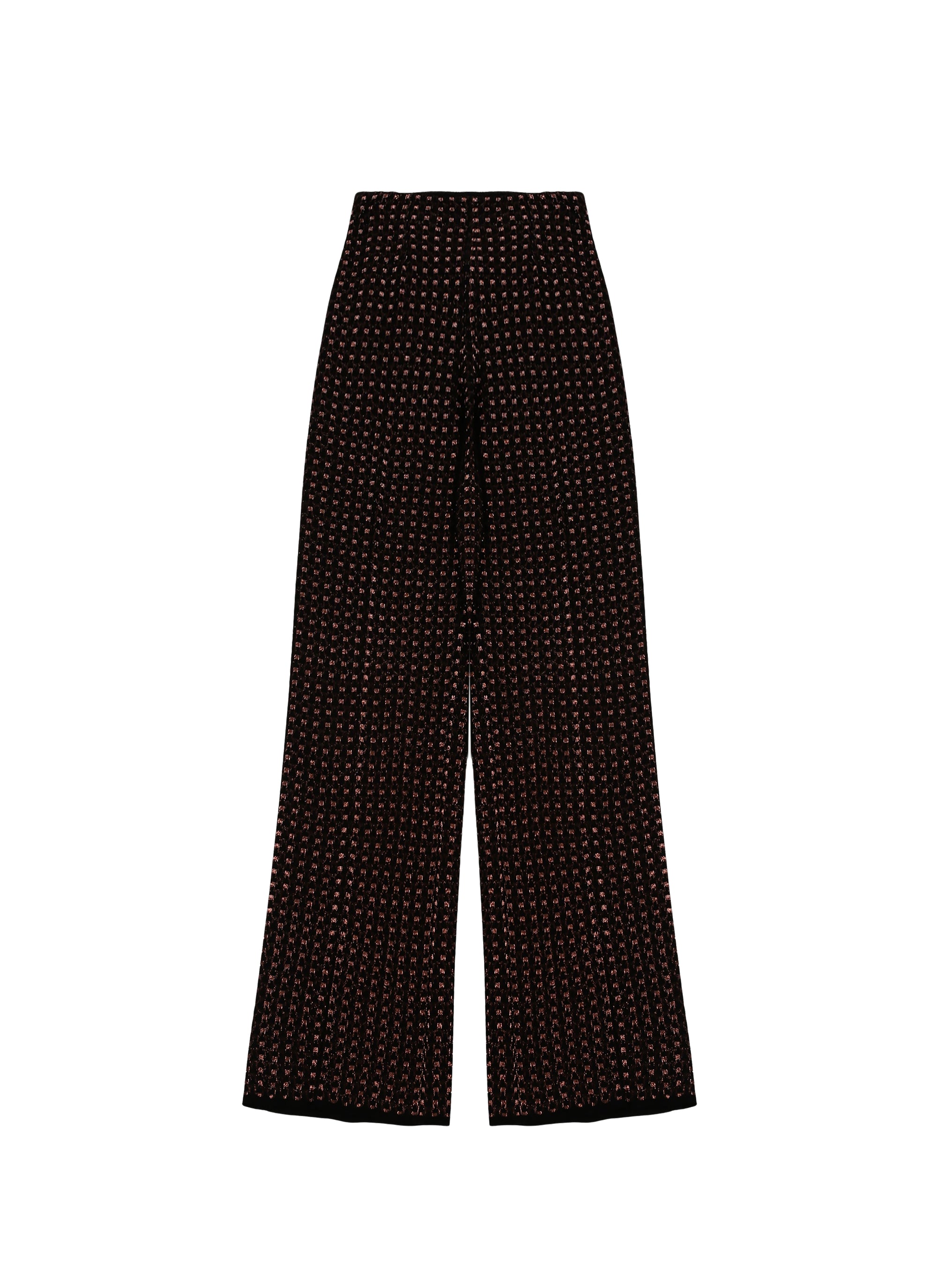 Recif wide-leg trousers - Black & Copper
