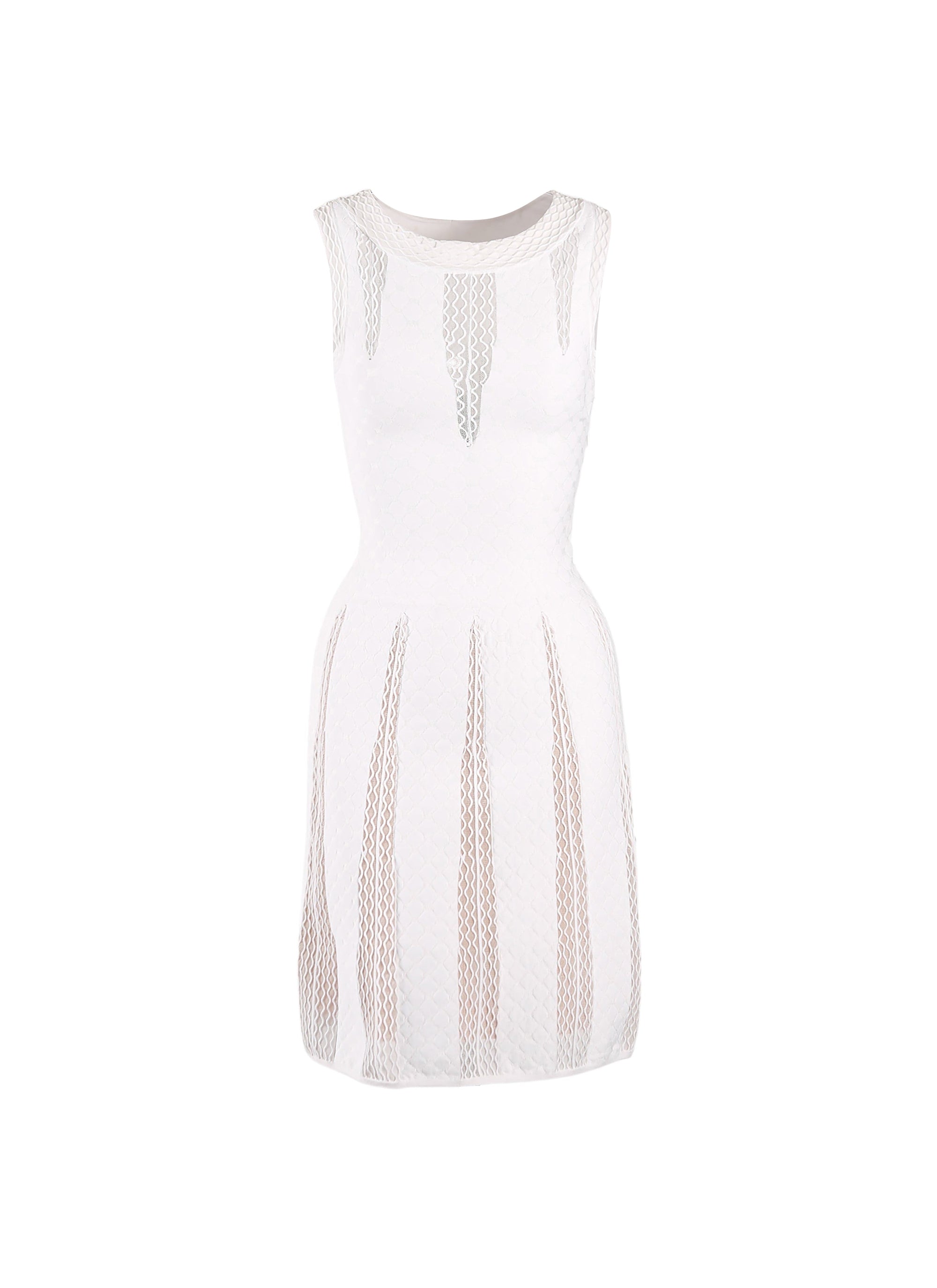 Robe sans manches Salomon en maille - Blanc