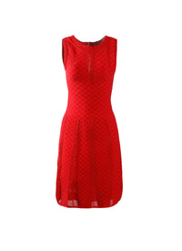 Robe sans manches Salomon en maille - Rouge