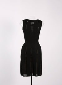 Robe sans manches Salomon en maille - Noir