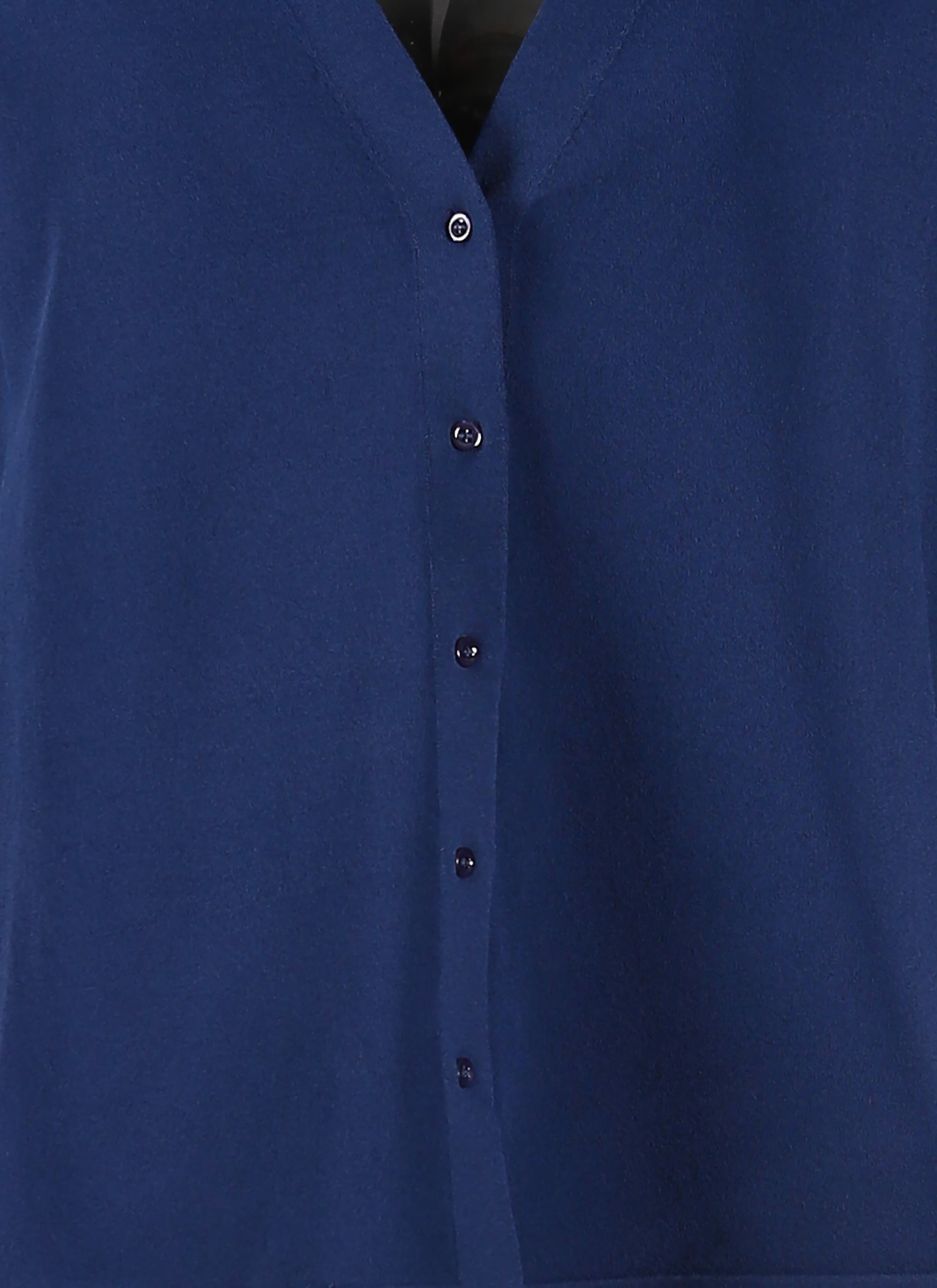 Cardigan court à manches longues en maille - Cobalt
