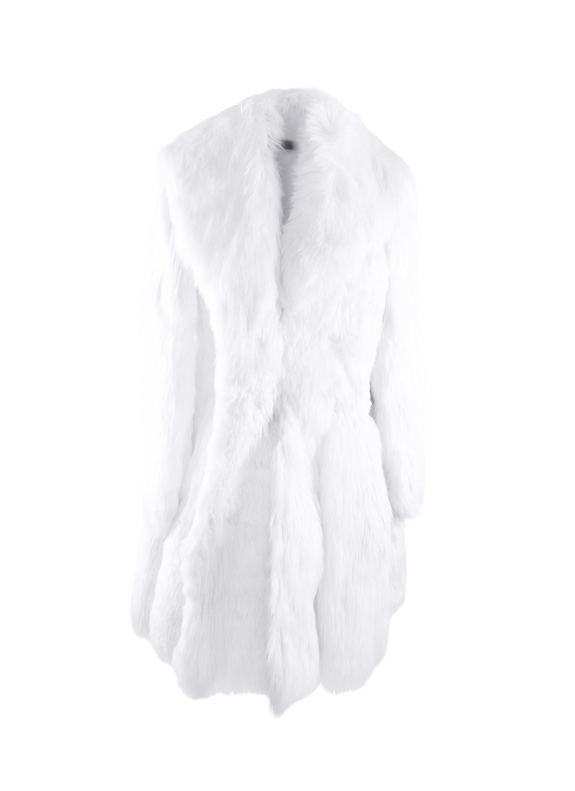Wool Fleece Coat - White