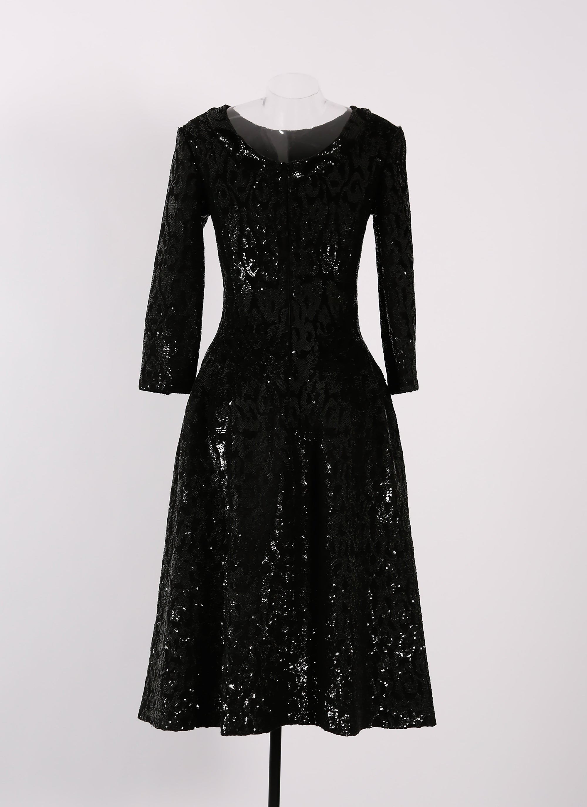 Granada long-sleeved dress - Black intense