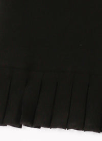 Wool Daimyo trousers - Black intense